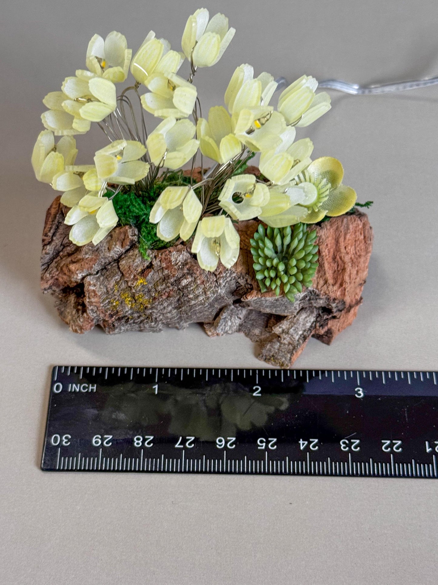 Fairy garden Accessory with tulip fairy lights