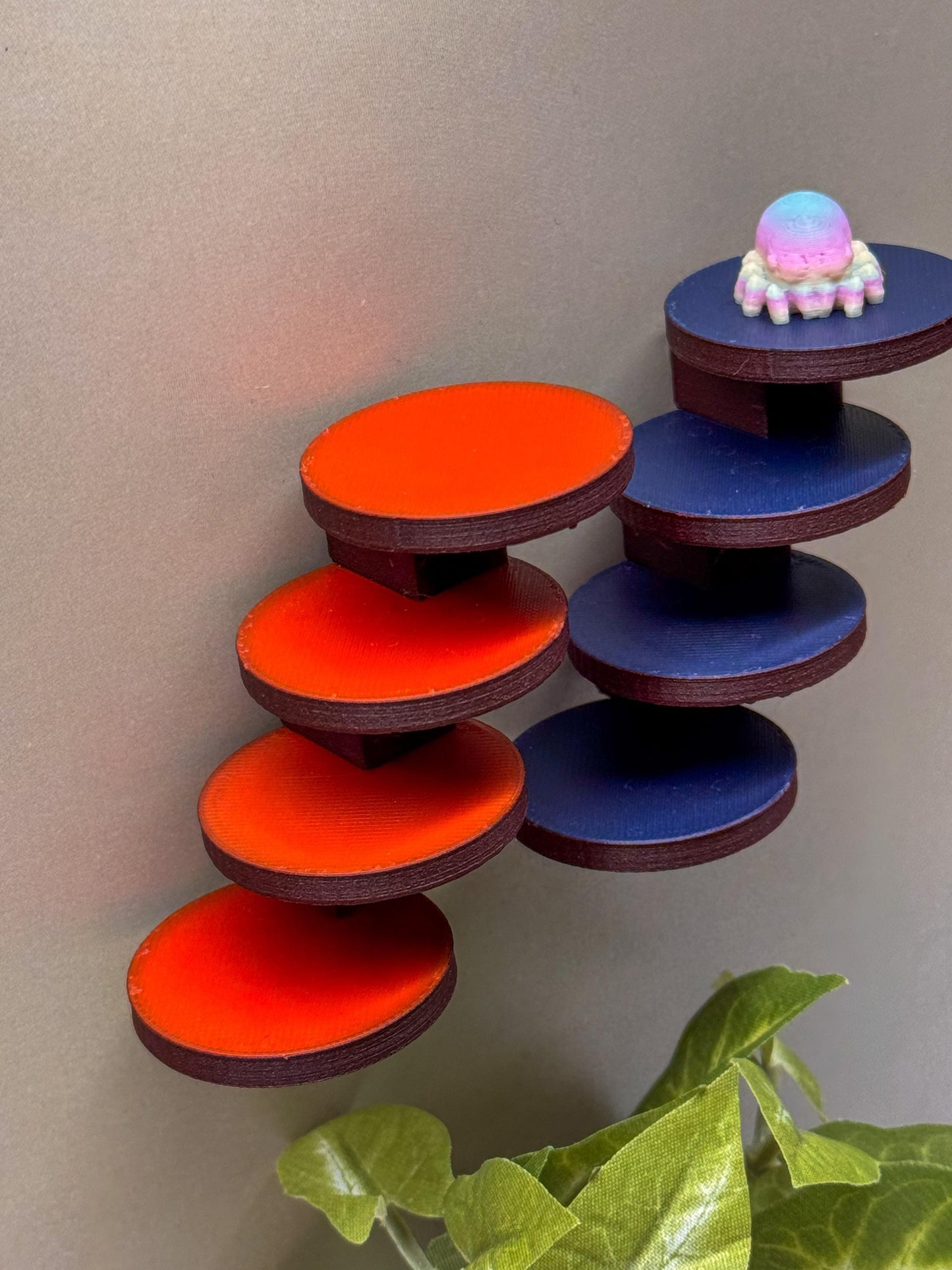 Jumping spider enclosure ladder or steps, magnetic enclosure accessory, small/medium decor for habitat