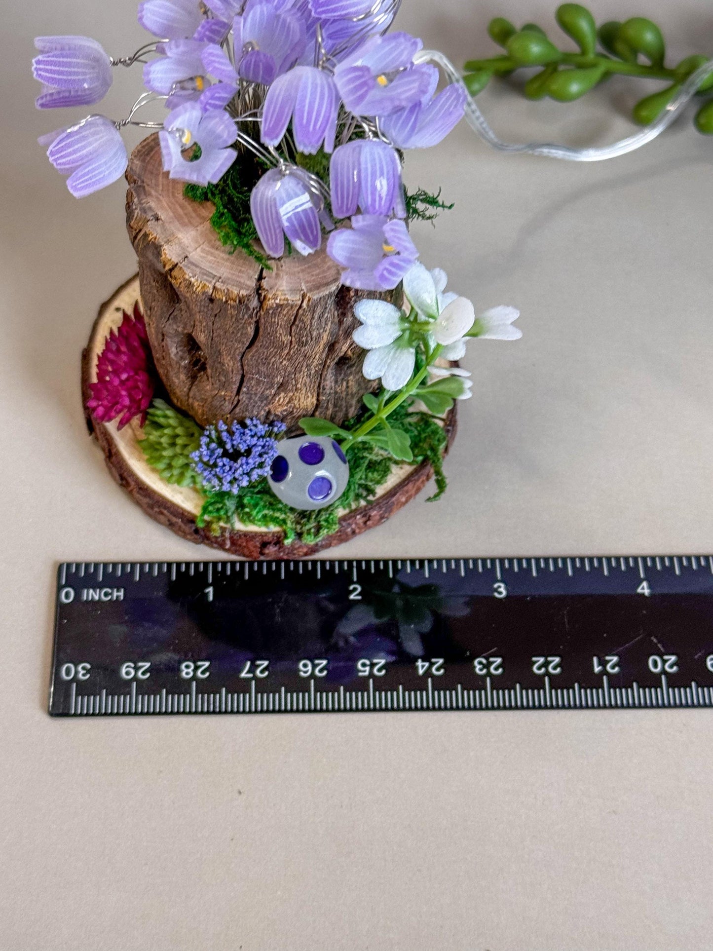 Fairy garden Accessory with tulip fairy lights