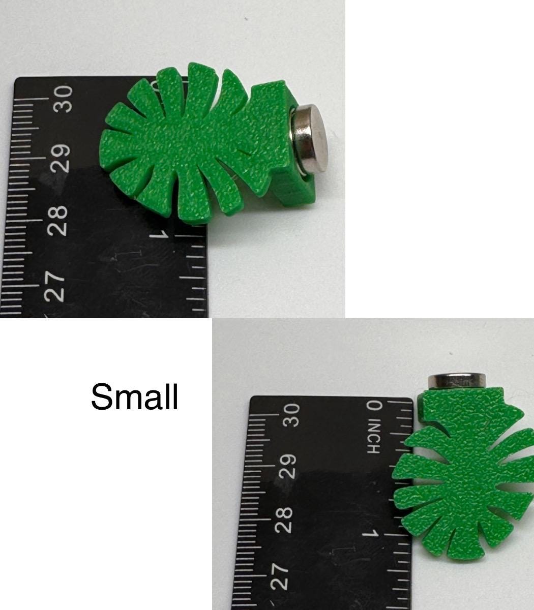 Monstera Leaf Ledge for Jumping Spider enclosure, accessory shelf with magnets, decor for spider habitat