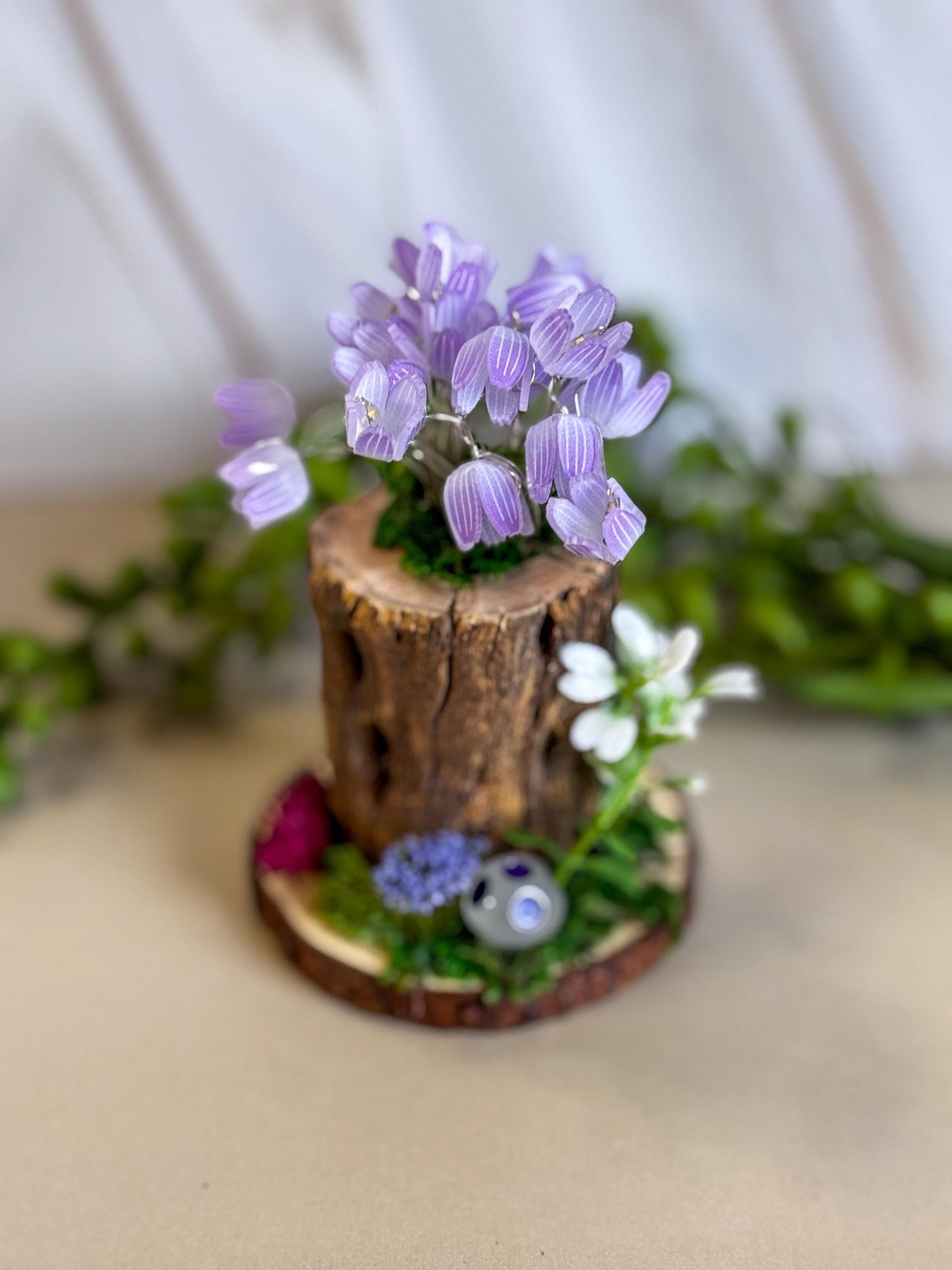 Fairy garden Accessory with tulip fairy lights