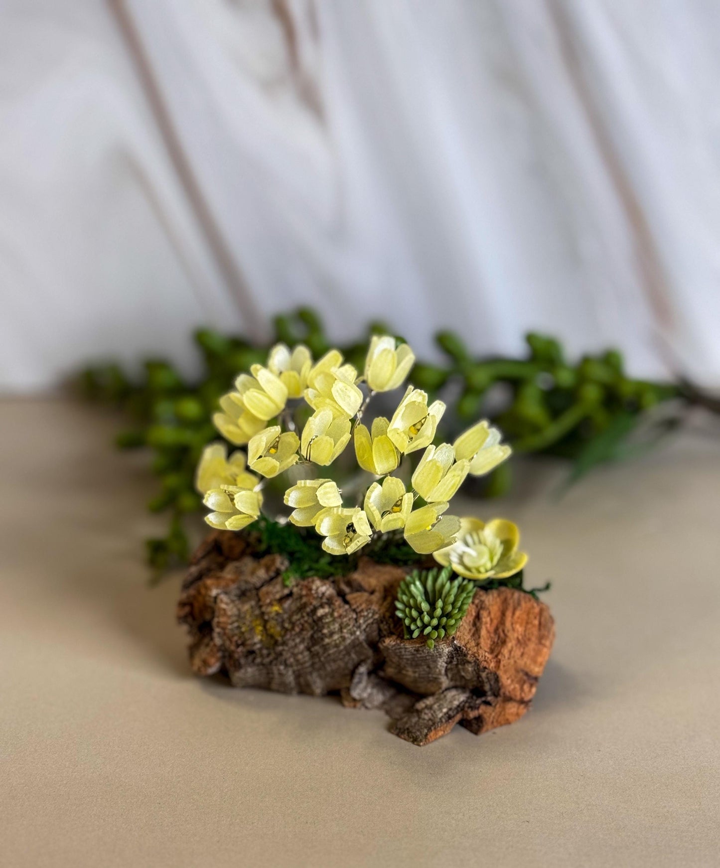 Fairy garden Accessory with tulip fairy lights