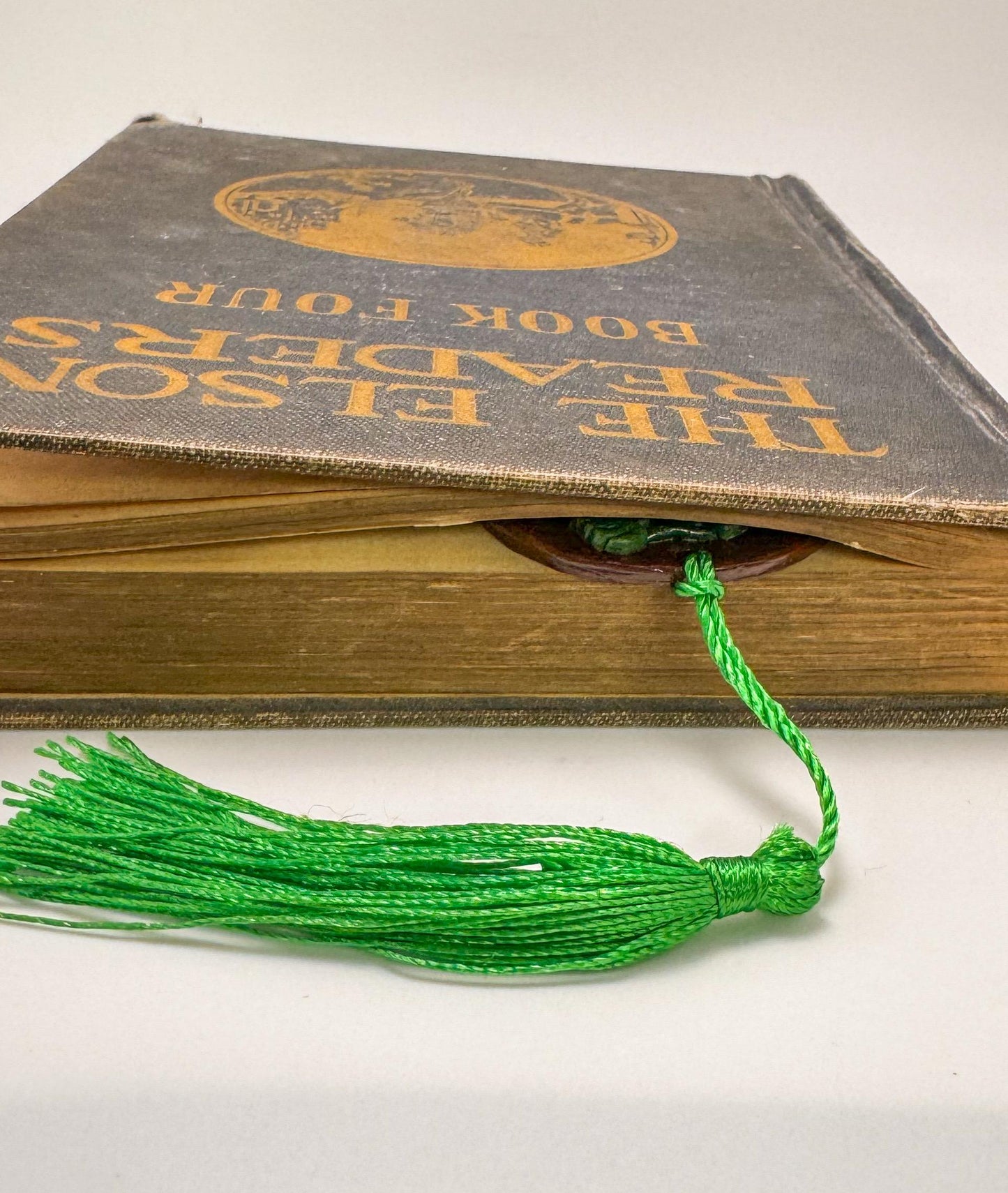 Polymer Clay Bookshelf Bookmark, book lover gift,  book accessories, handmade  reader gift, plant bookmark