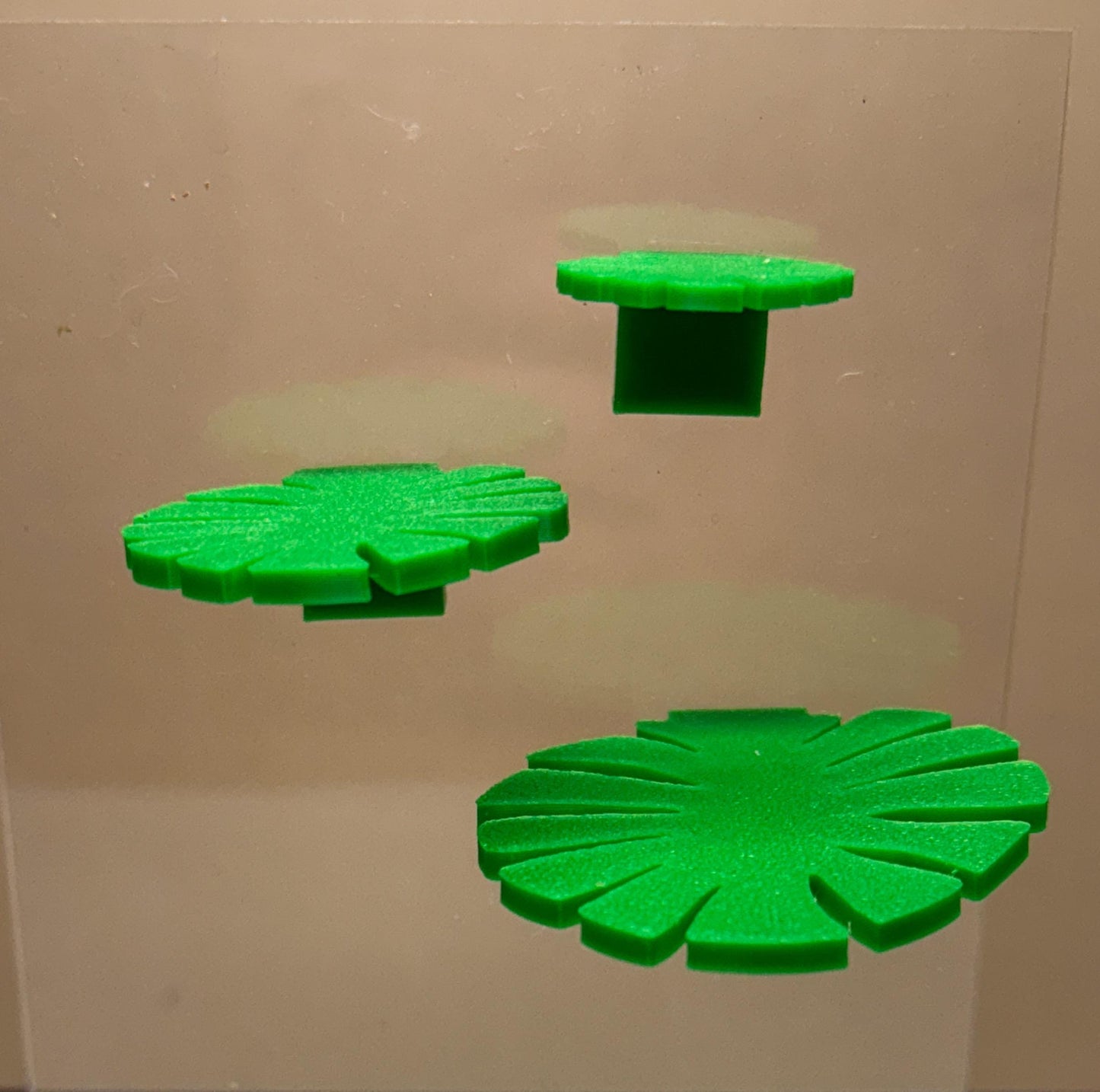 Monstera Leaf Ledge for Jumping Spider enclosure, accessory shelf with magnets, decor for spider habitat