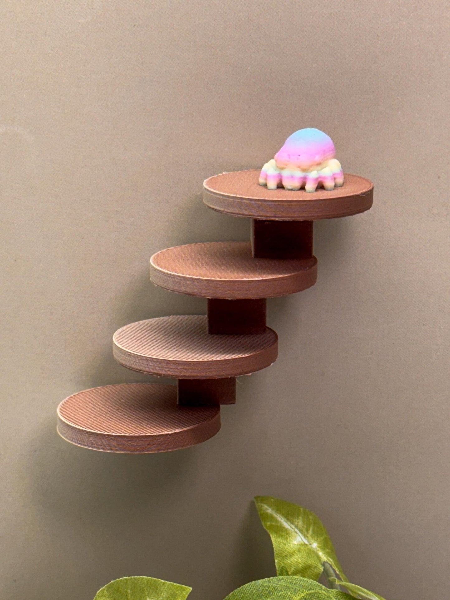 Jumping spider enclosure ladder or steps, magnetic enclosure accessory, small/medium decor for habitat