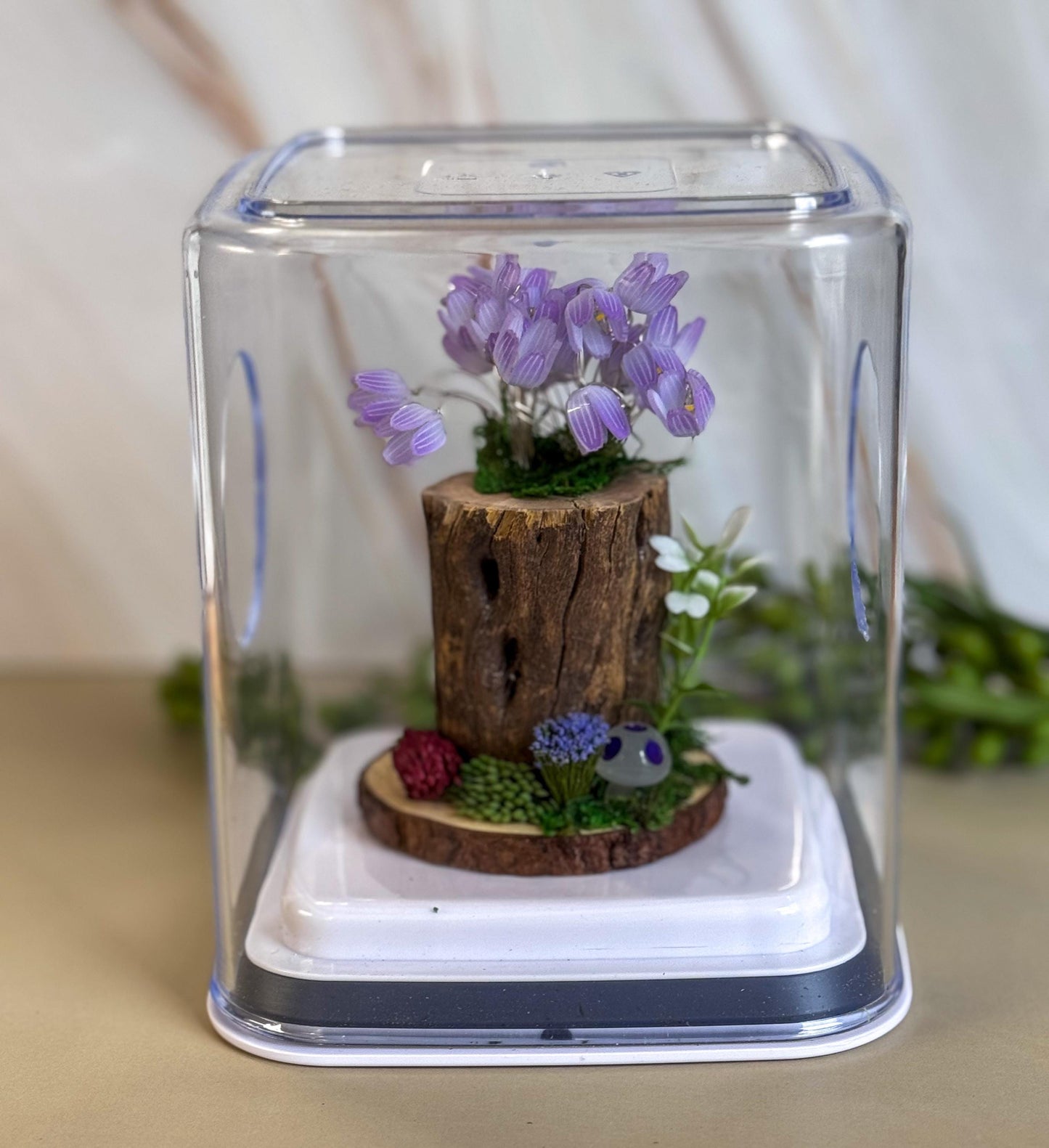 Fairy garden Accessory with tulip fairy lights