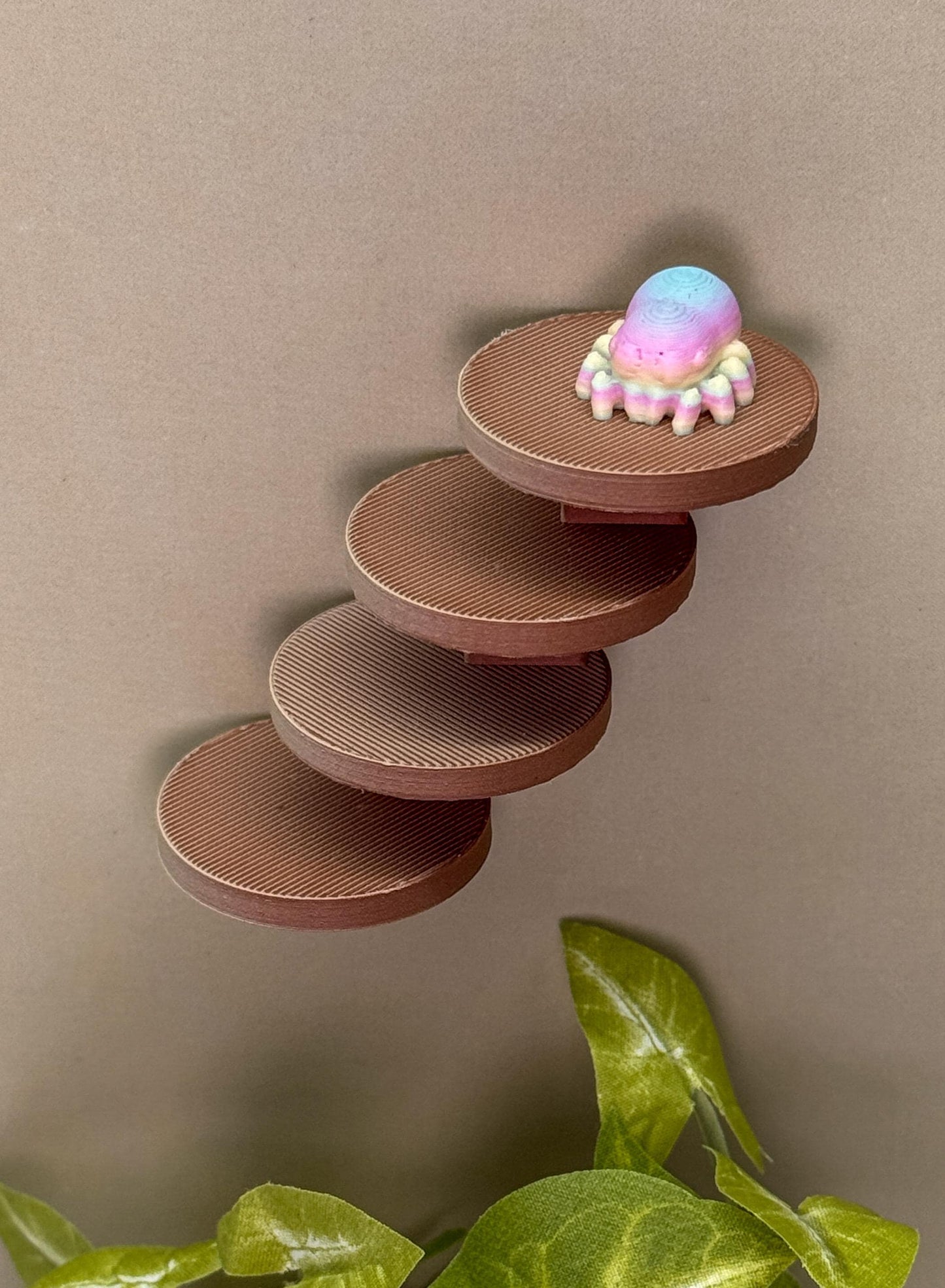 Jumping spider enclosure ladder or steps, magnetic enclosure accessory, small/medium decor for habitat