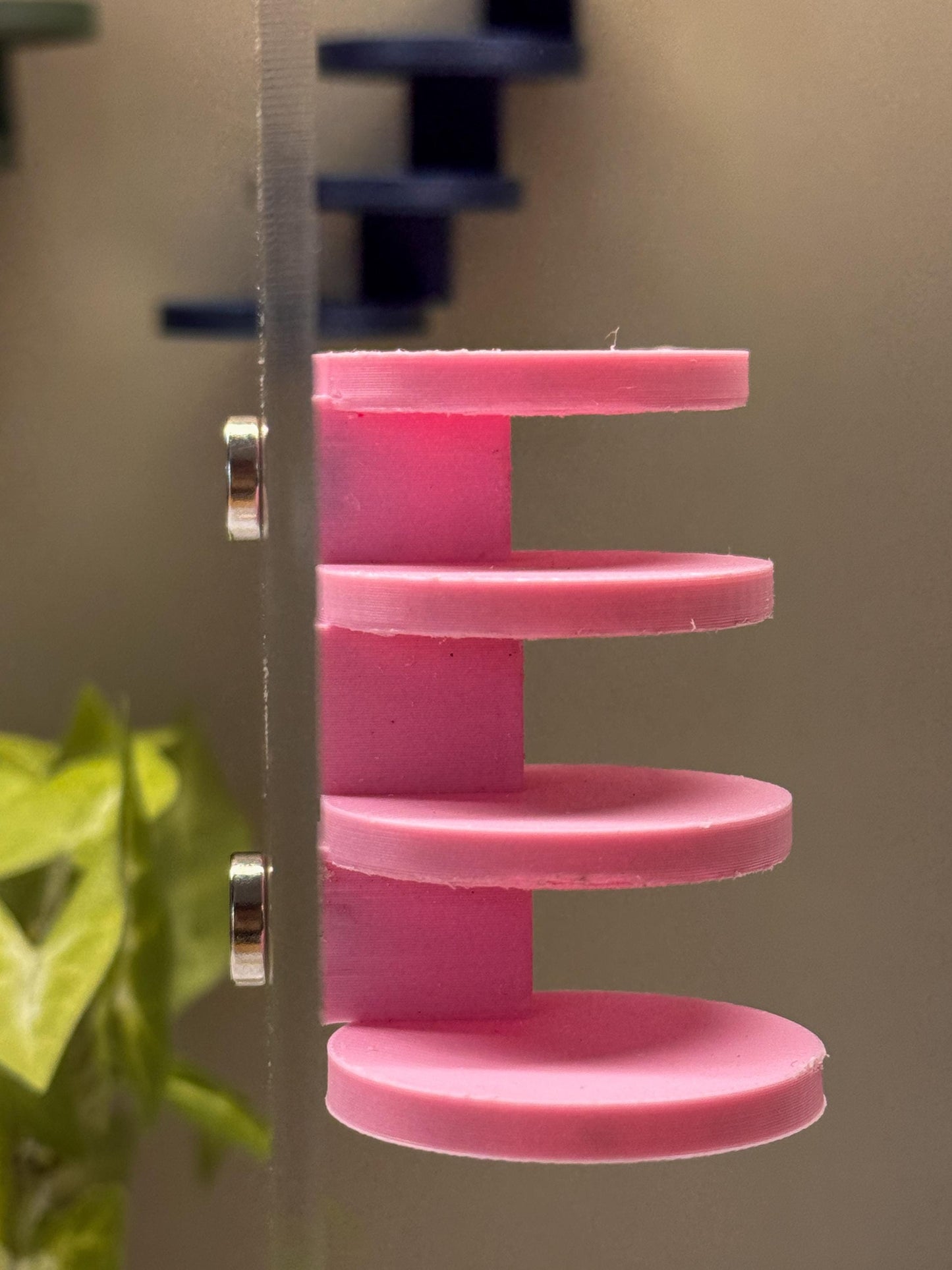 Jumping spider enclosure ladder or steps, magnetic enclosure accessory,  jumping spider decor, small to medium