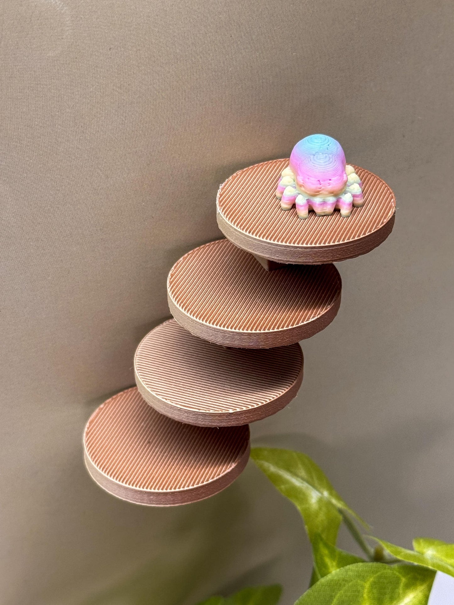 Jumping spider enclosure ladder or steps, magnetic enclosure accessory, small/medium decor for habitat