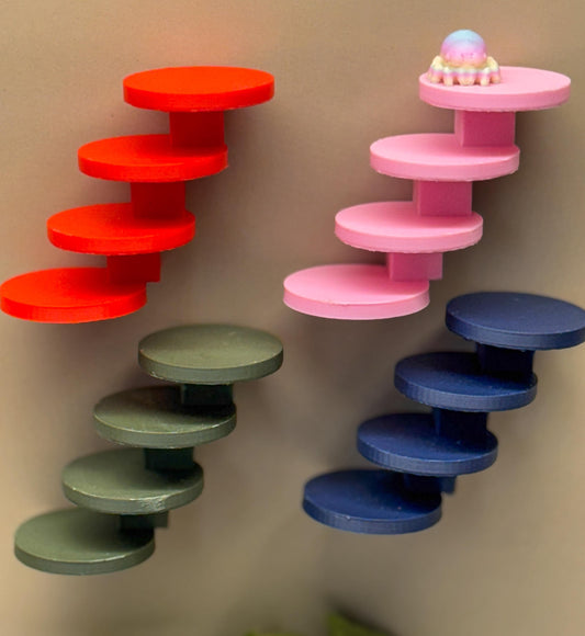 Jumping spider enclosure ladder or steps, magnetic enclosure accessory,  jumping spider decor, small to medium