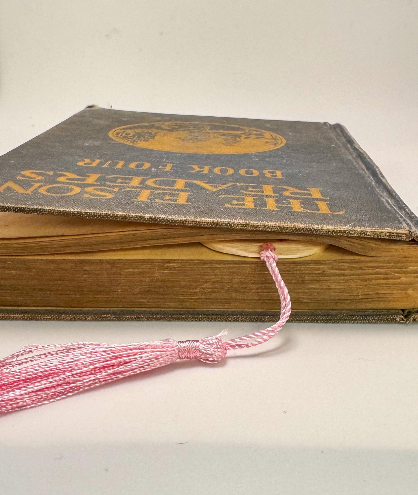 Polymer Clay Bookshelf Bookmark, book lover gift,  book accessories, handmade  reader gift, plant bookmark