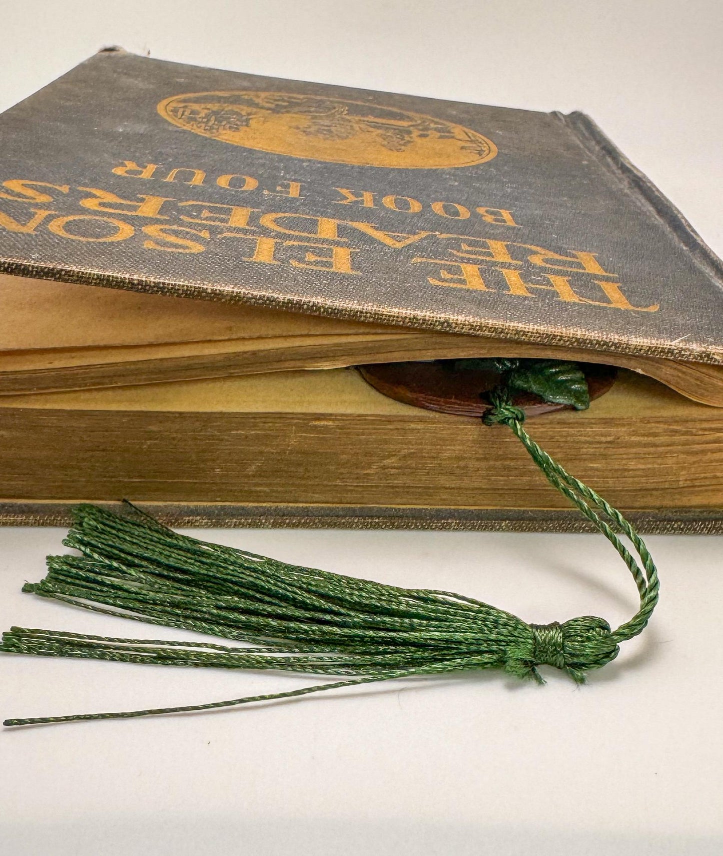 Handmade Polymer Clay Bookshelf Bookmark, Plant Decor
