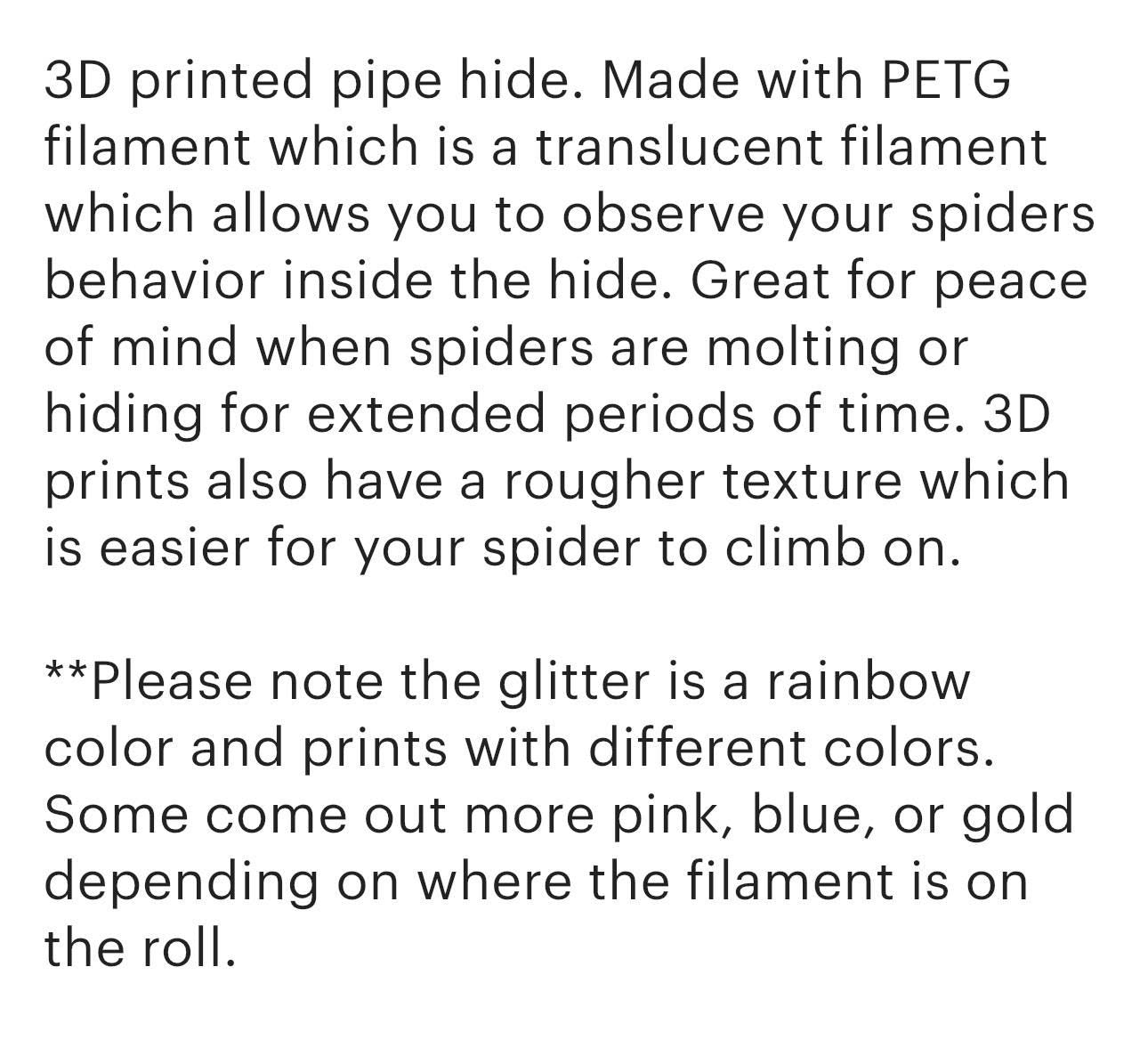 Hide for Jumping Spider, Adult or juvenile, magnet accessories for enclosure or habitat