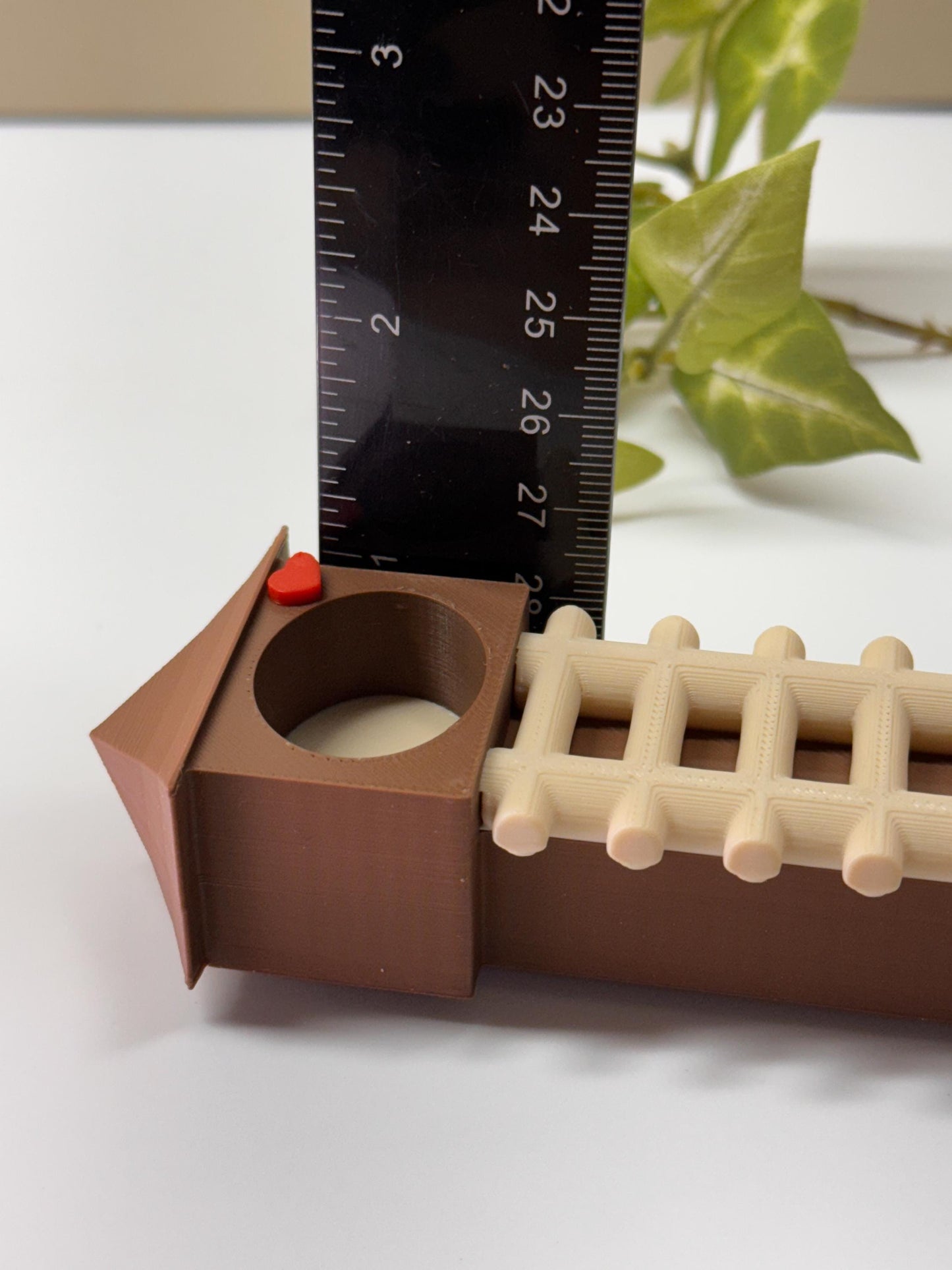 3D Printed Jumping Spider Hide with Ladder, Magnetic Enclosure Accessory