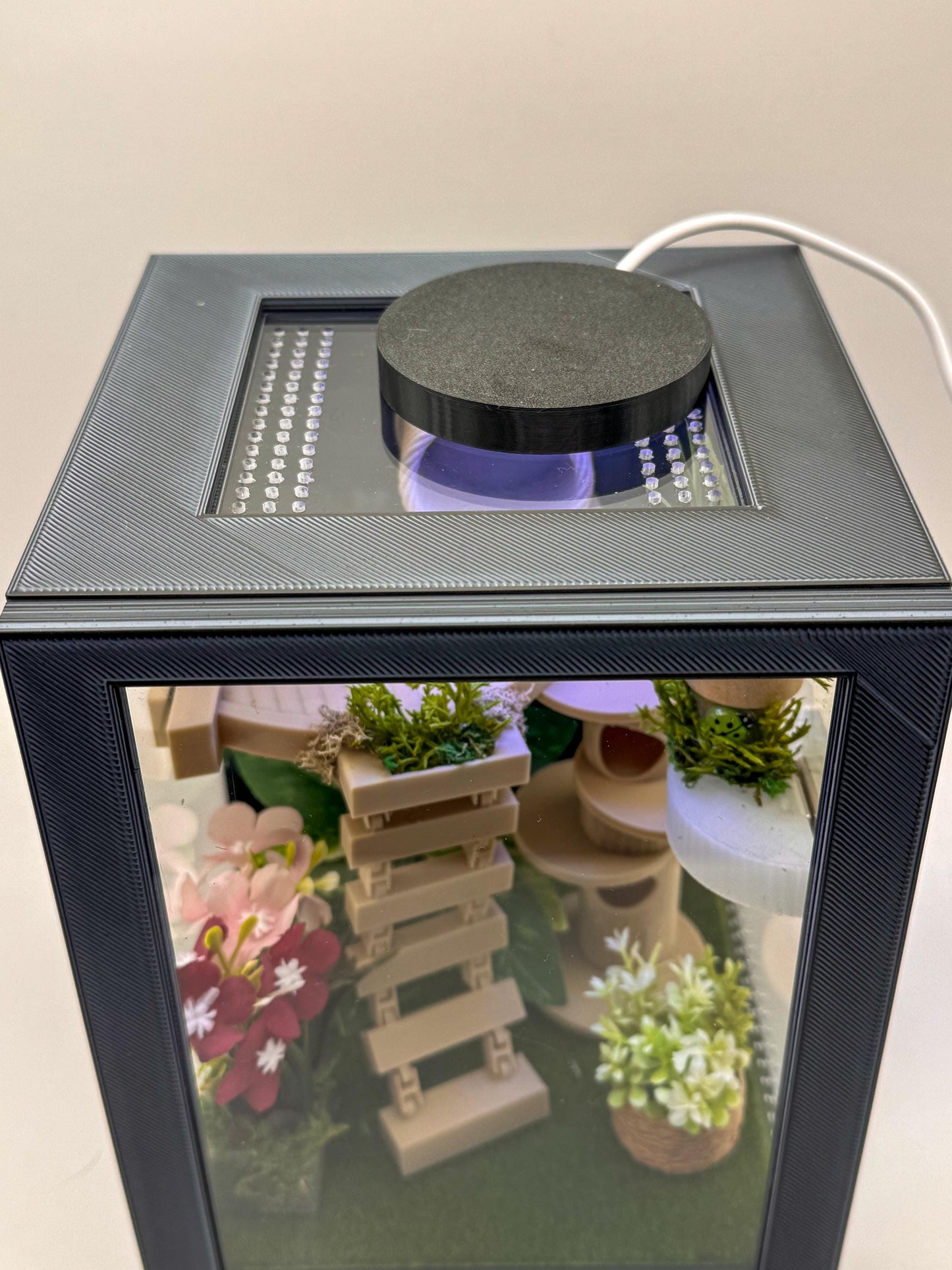 Jumping Spider Enclosure, Front Opening Habitat (7.25x5.5x5x5)