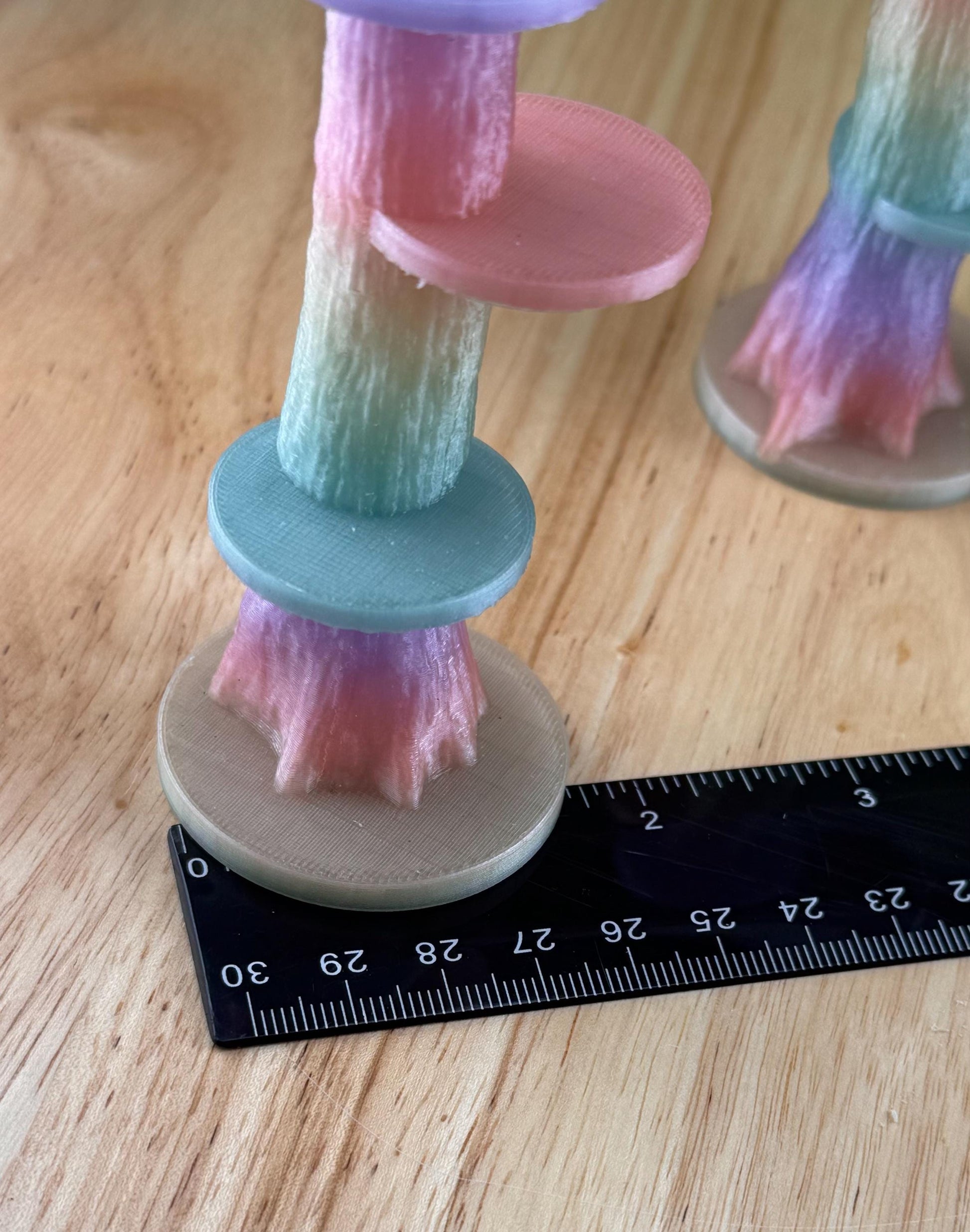 Rainbow Glow in the Dark Jumping Spider Tower playground or enclosure accessory