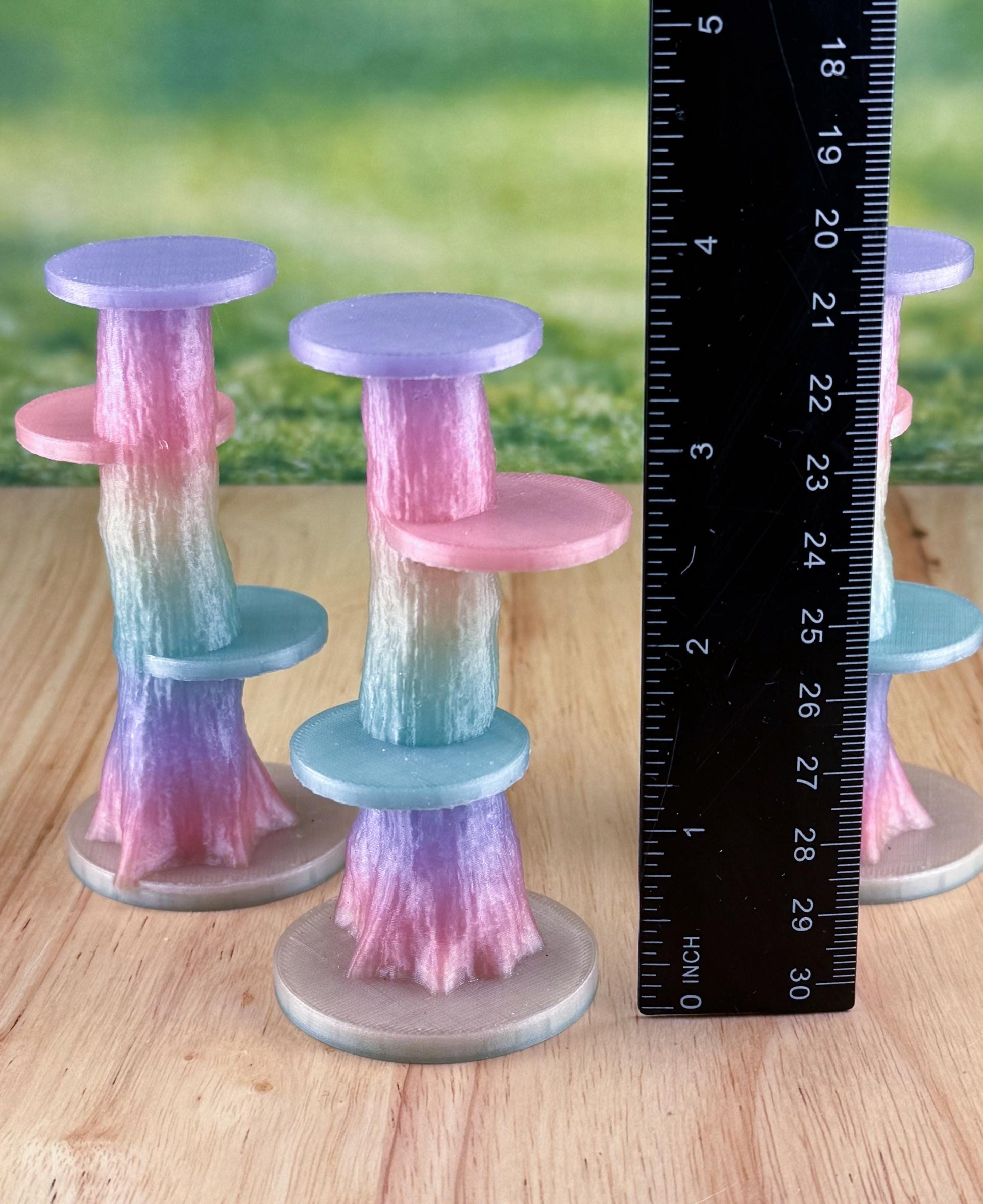 Rainbow Glow in the Dark Jumping Spider Tower playground or enclosure accessory