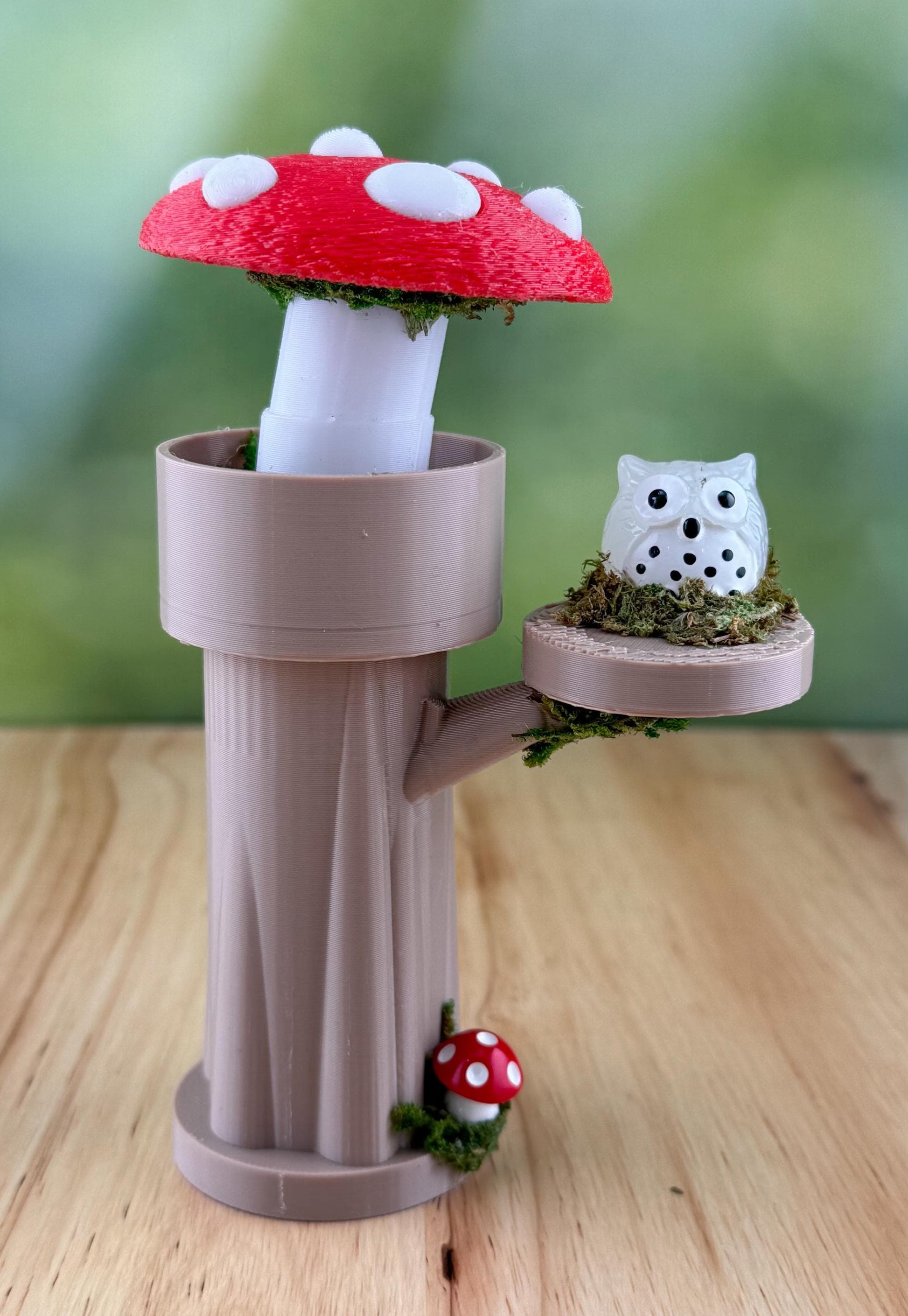 Mushroom Tower and shelf. Jumping Spider Decor/Decoration/accessory for enclosure or playground.
