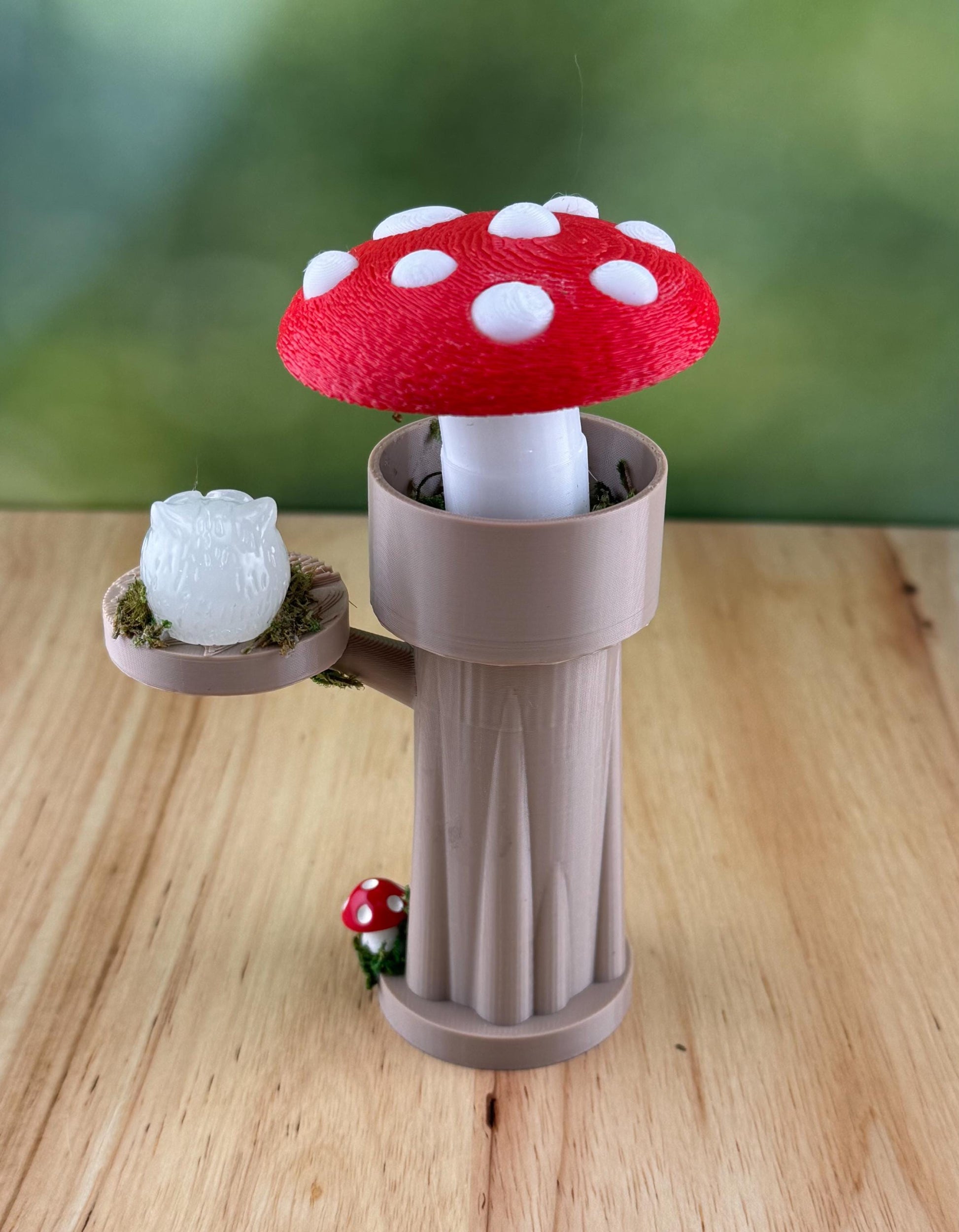 Mushroom Tower and shelf. Jumping Spider Decor/Decoration/accessory for enclosure or playground.