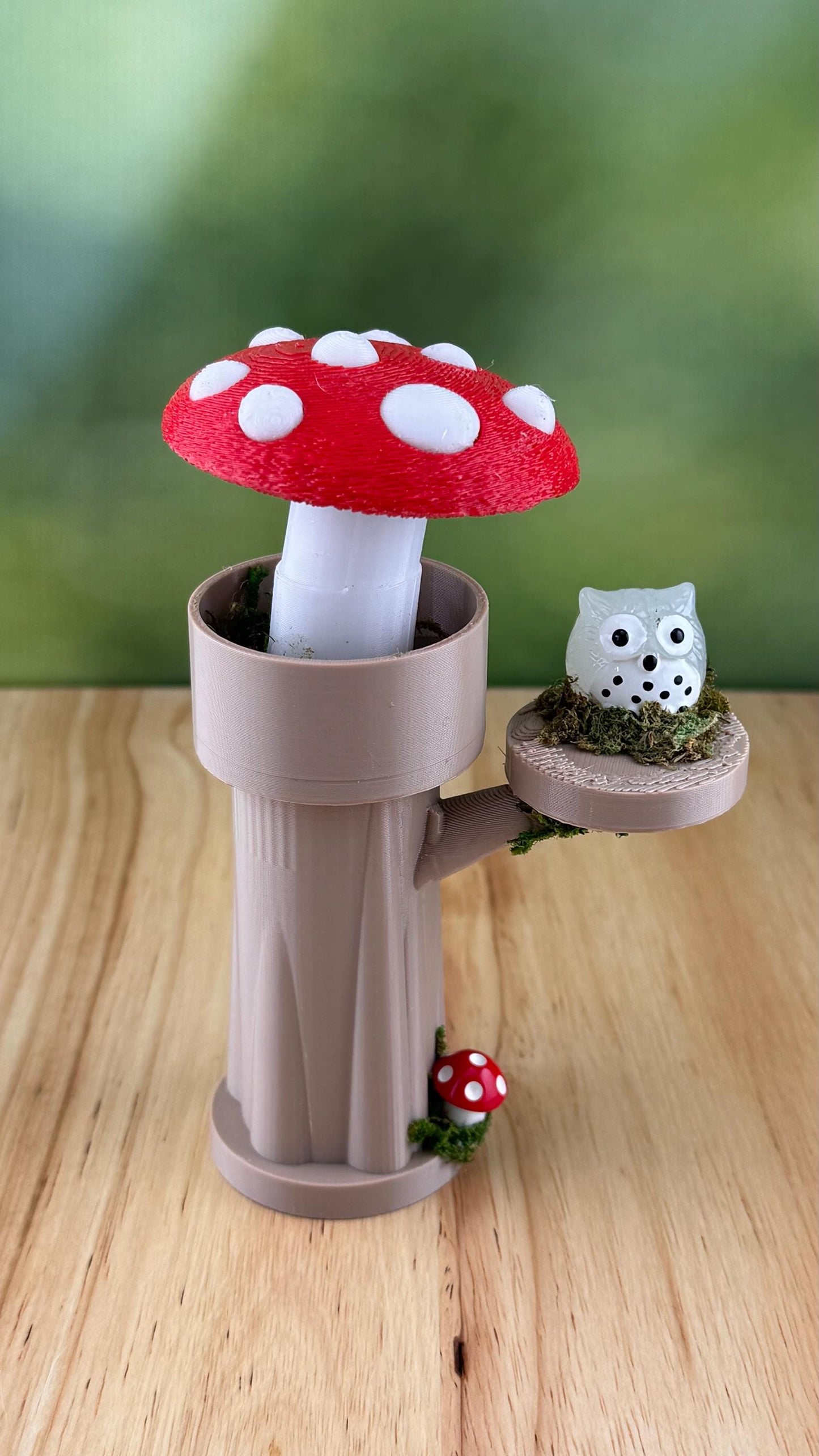 Mushroom Tower and shelf. Jumping Spider Decor/Decoration/accessory for enclosure or playground.
