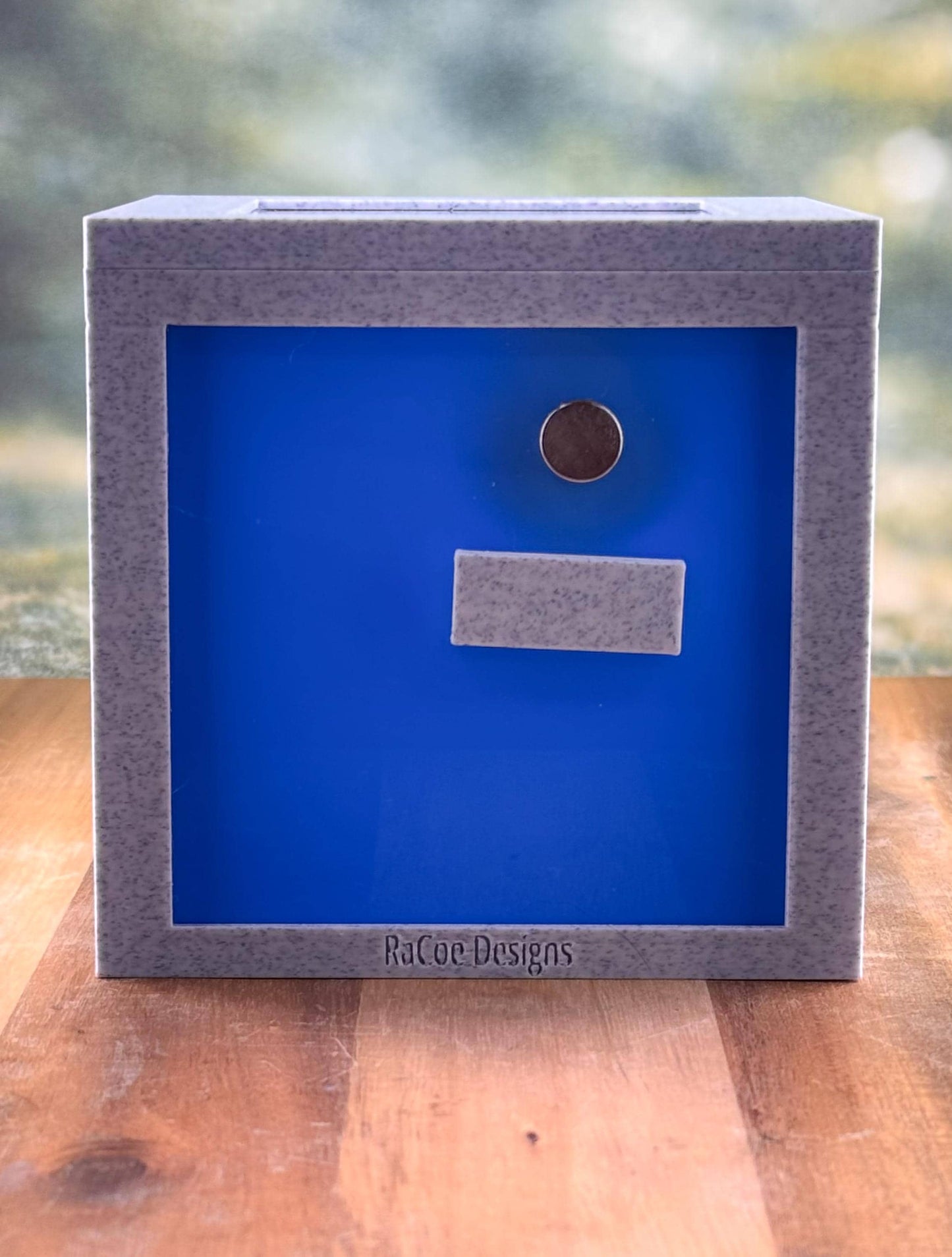 Jumping Spider Enclosure, Front Opening Habitat (4.5x4.5x4.25) Blue Marble