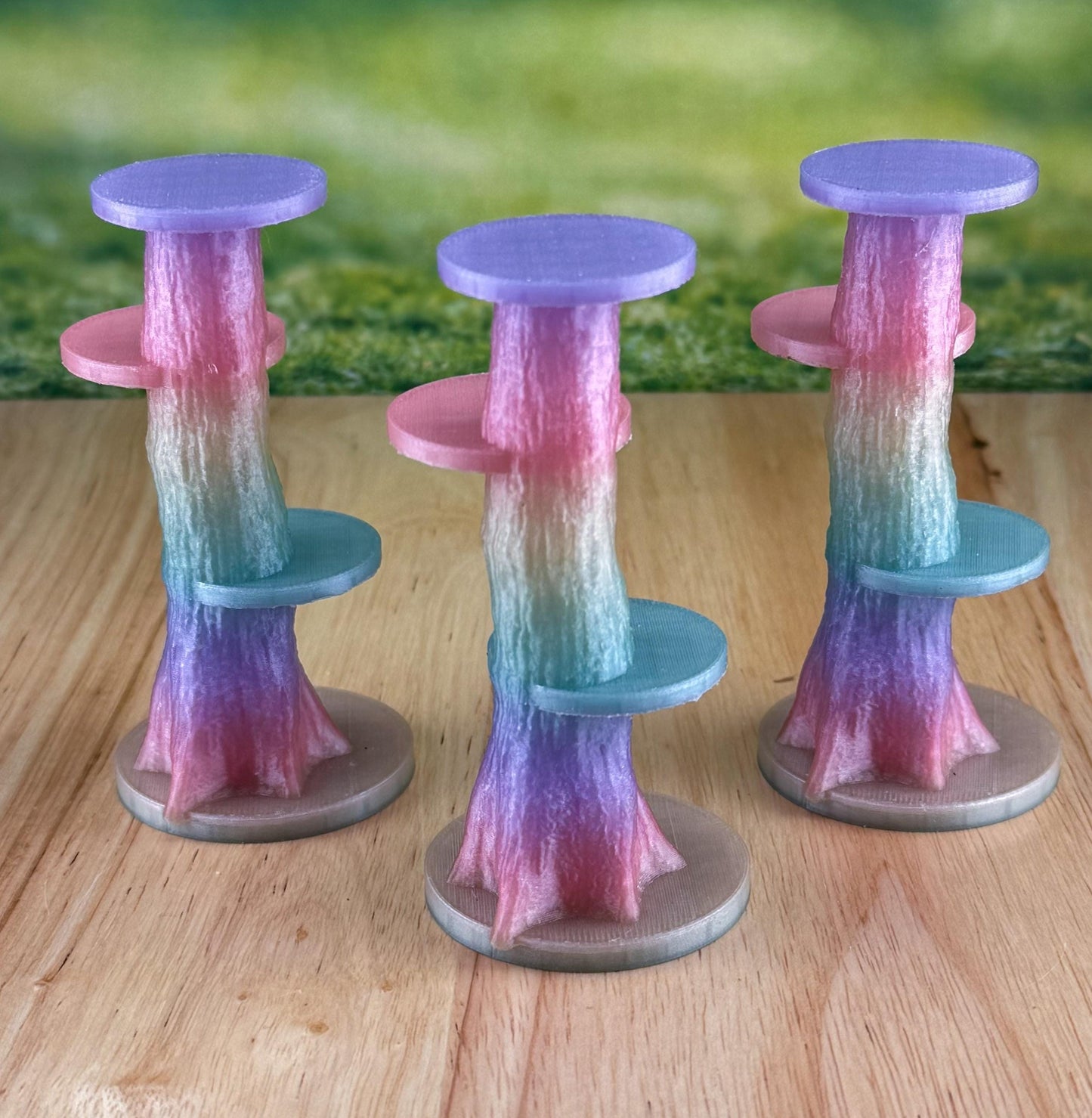 Rainbow Glow in the Dark Jumping Spider Tower playground or enclosure accessory