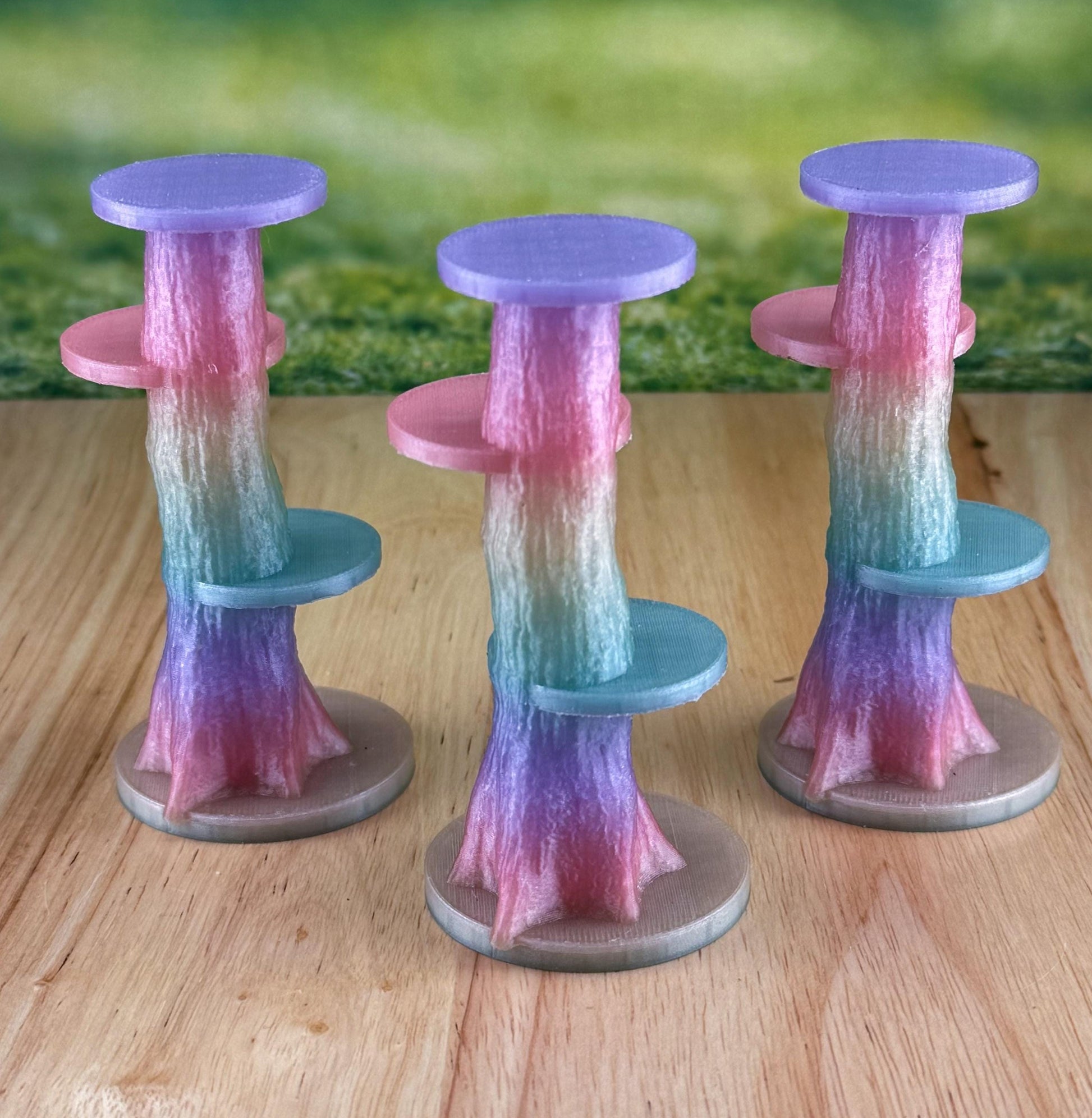 Rainbow Glow in the Dark Jumping Spider Tower playground or enclosure accessory