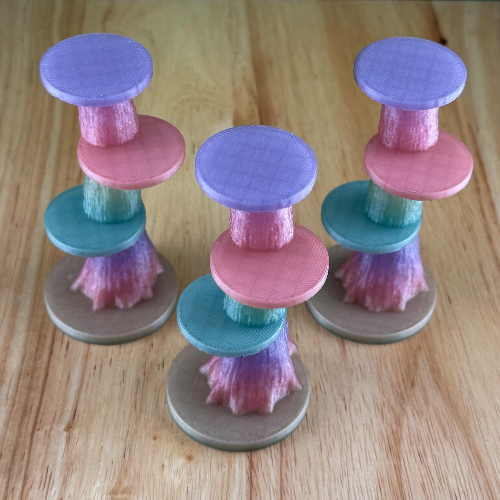 Rainbow Glow in the Dark Jumping Spider Tower playground or enclosure accessory