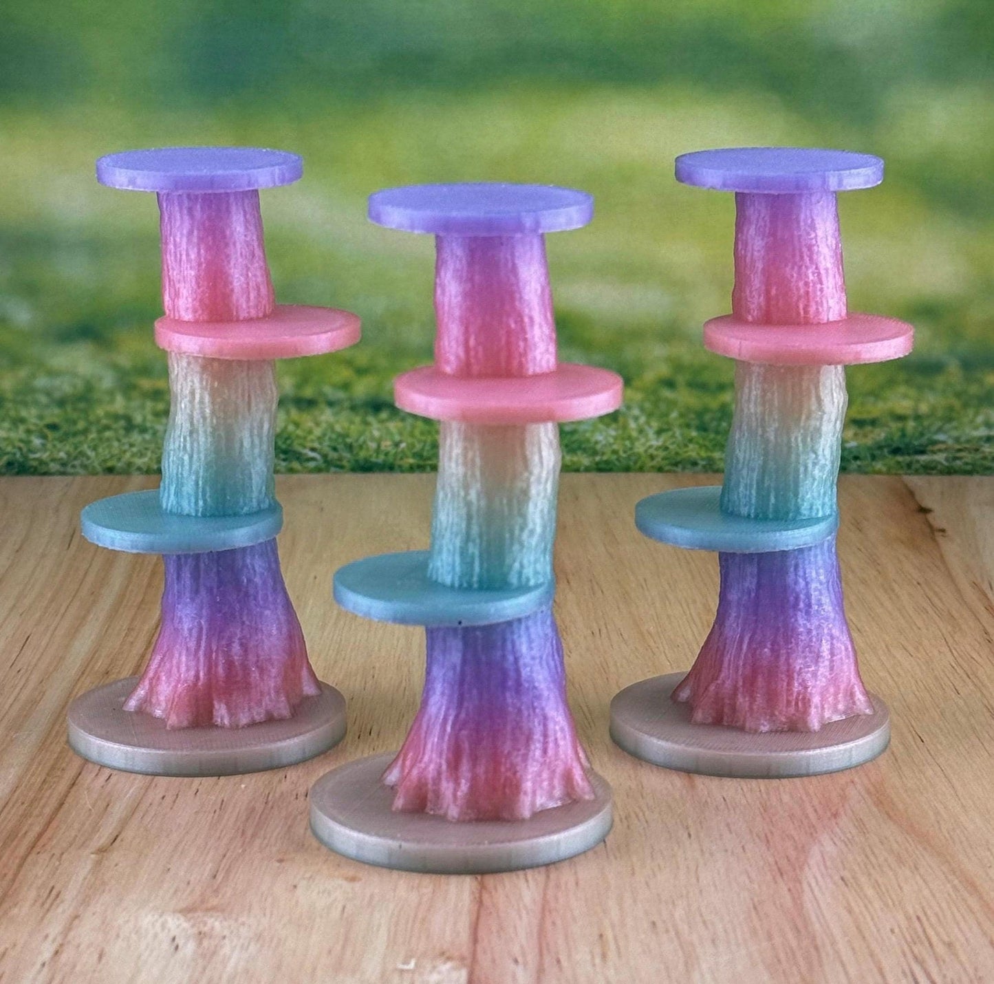 Rainbow Glow in the Dark Jumping Spider Tower playground or enclosure accessory