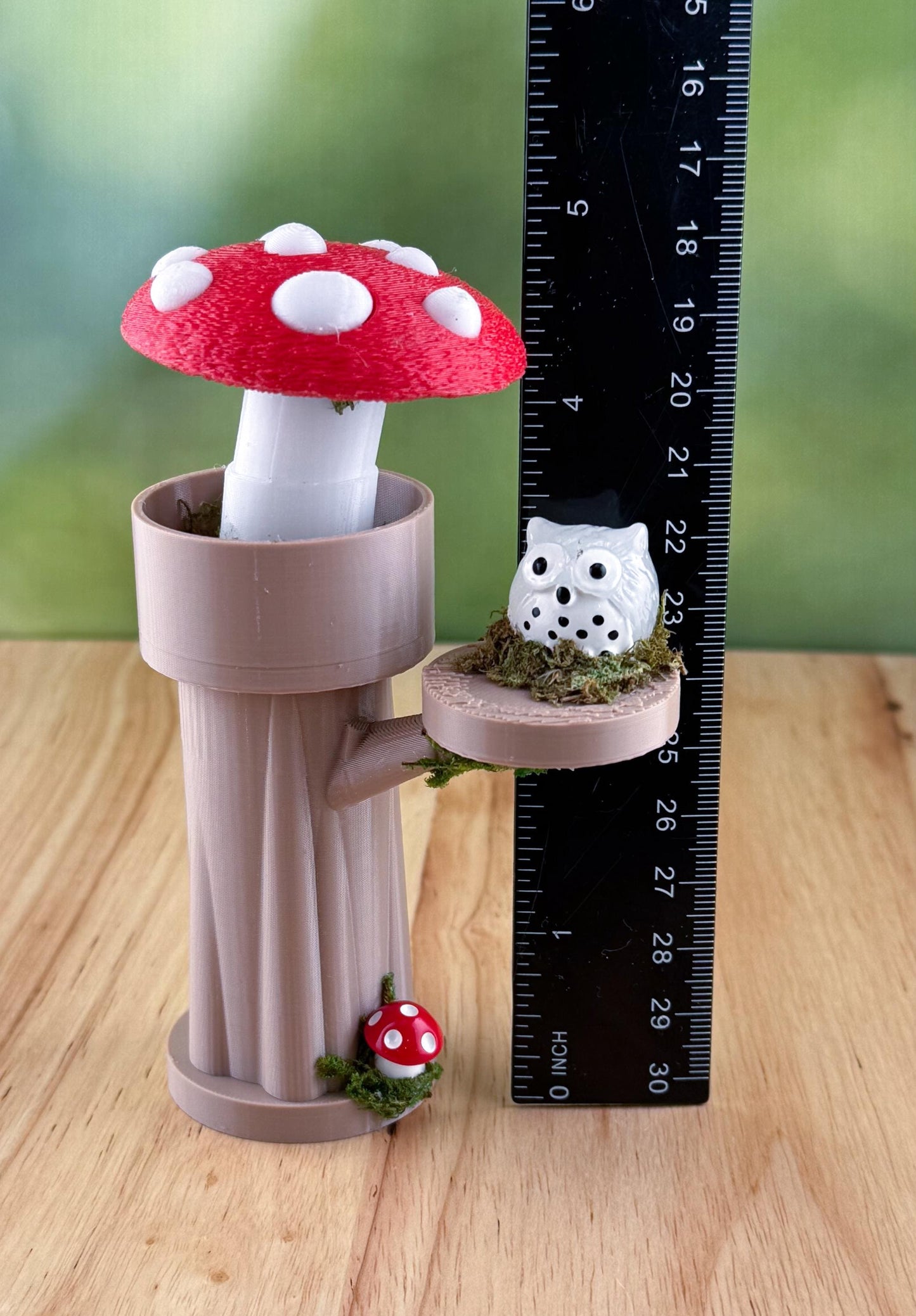 Mushroom Tower and shelf. Jumping Spider Decor/Decoration/accessory for enclosure or playground.