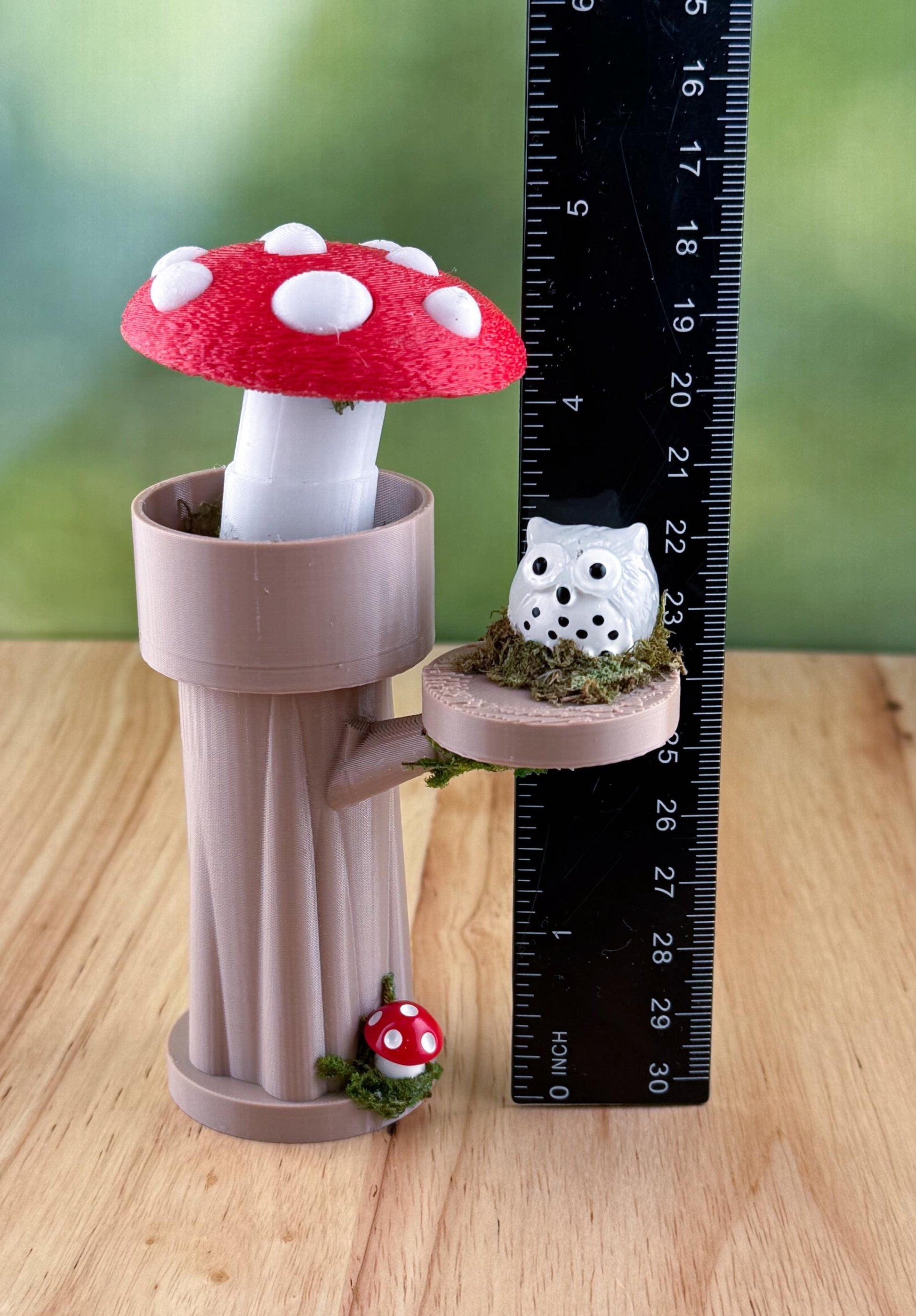 Mushroom Tower and shelf. Jumping Spider Decor/Decoration/accessory for enclosure or playground.