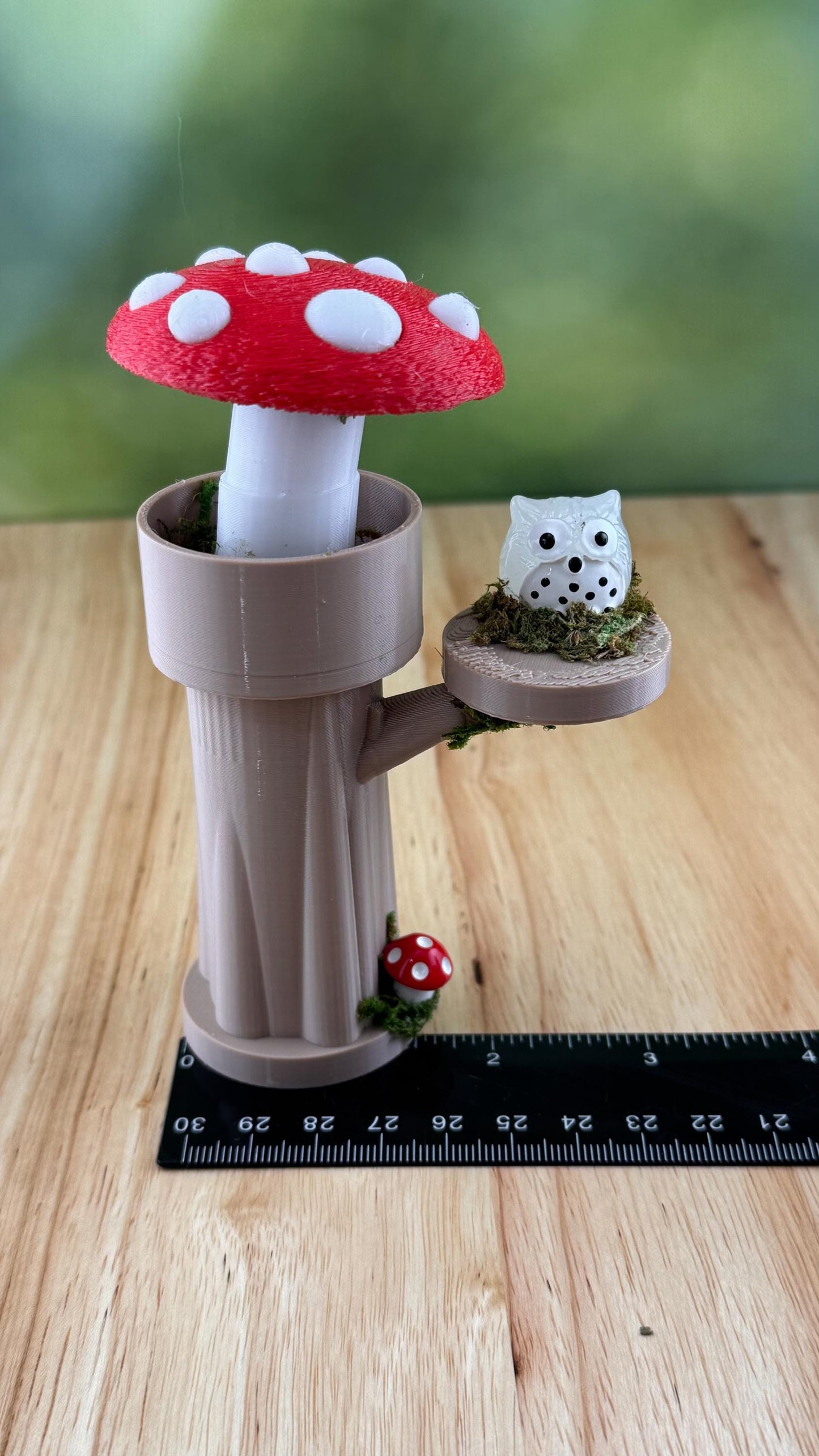 Mushroom Tower and shelf. Jumping Spider Decor/Decoration/accessory for enclosure or playground.