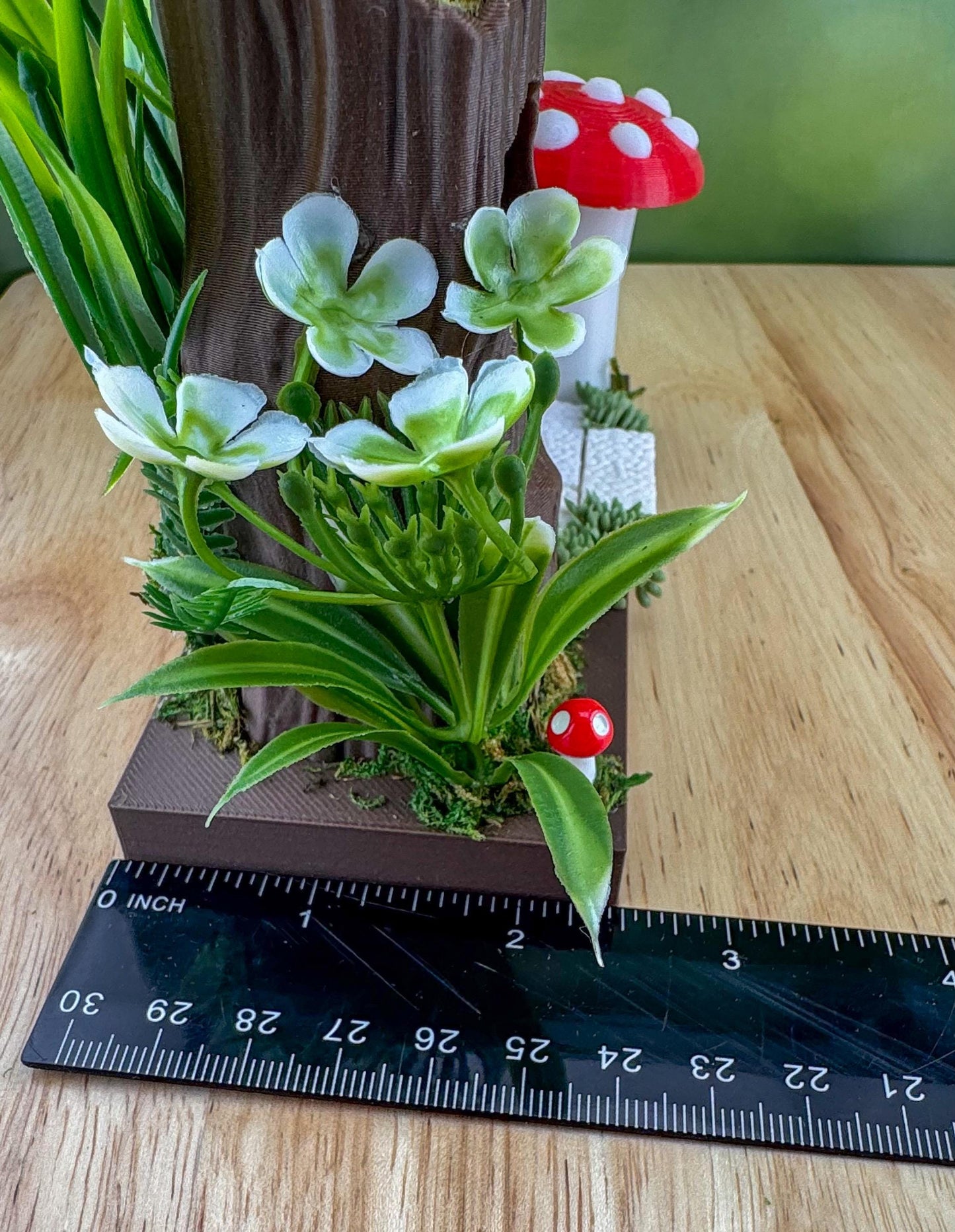 Mushroom and Tree Set. Jumping Spider Decor/Decoration/accessory for enclosure or playground.
