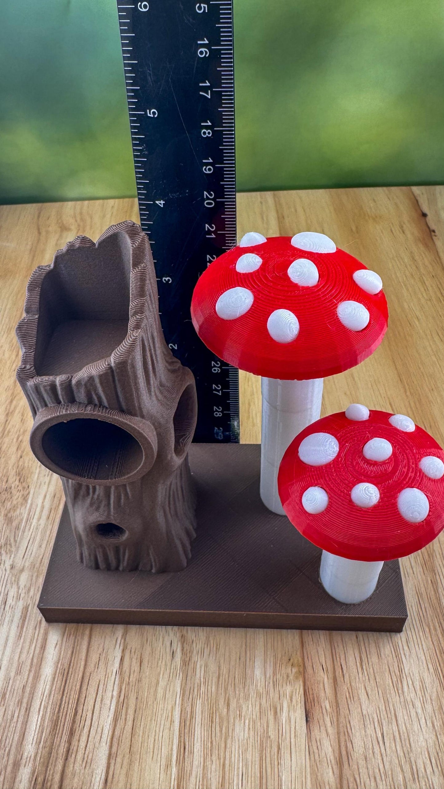Mushroom and Tree Set. Jumping Spider Decor/Decoration/accessory for enclosure or playground.