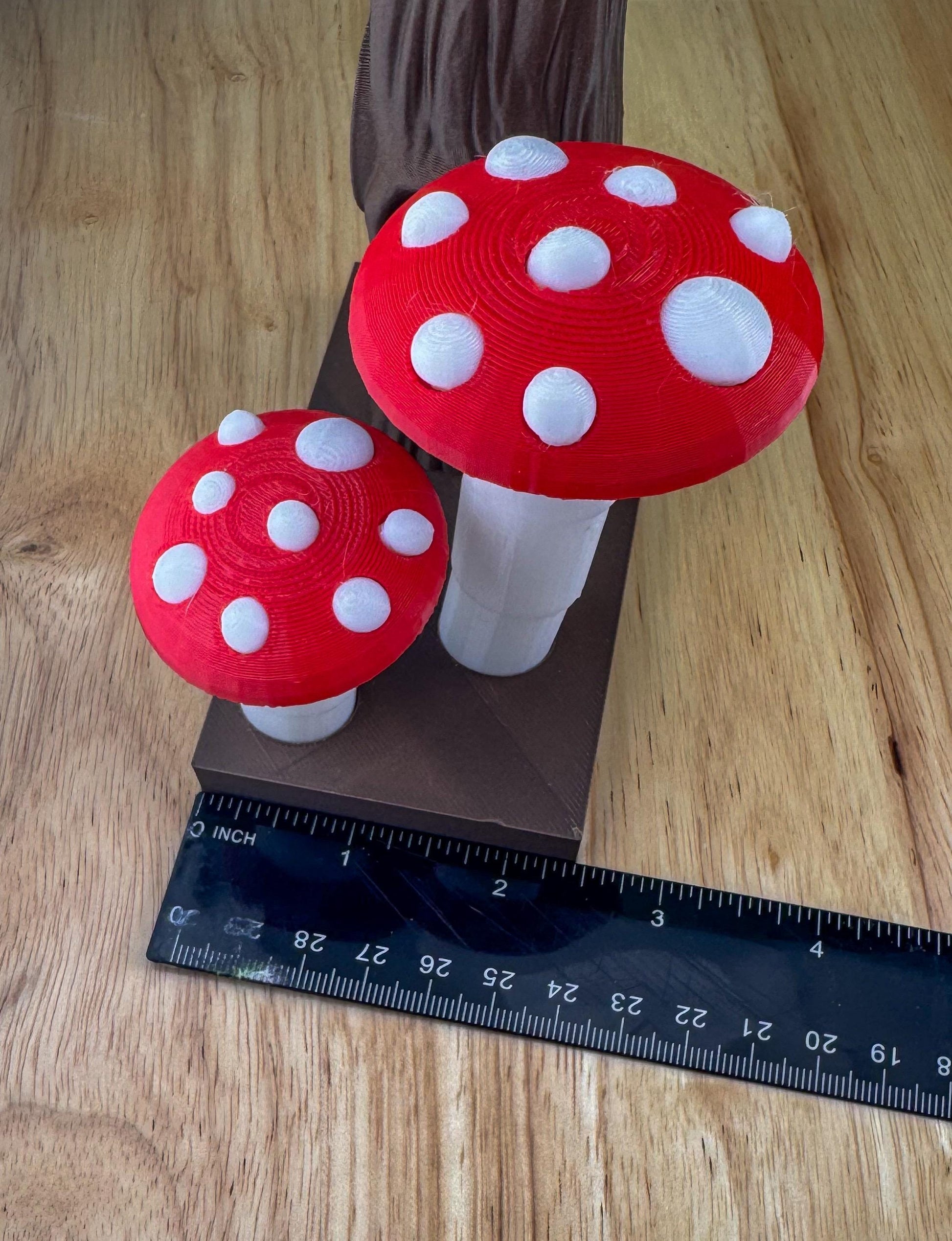 Mushroom and Tree Set. Jumping Spider Decor/Decoration/accessory for enclosure or playground.